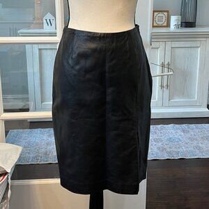 Daniel and Rebecca Black Leather Skirt size 6